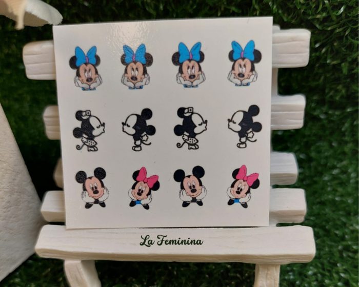 BI001-Adesivos de Unhas Mickey e Minnie