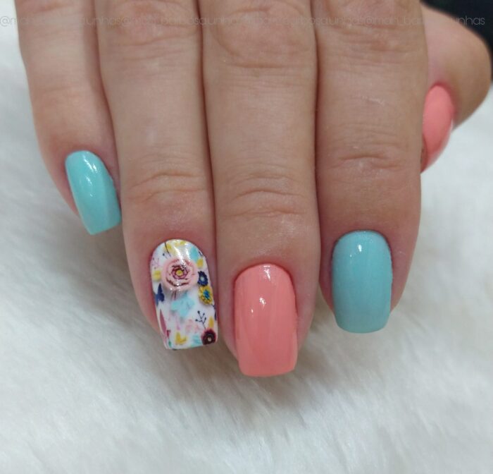 F062-Adesivos de Unhas Floral - Image 2